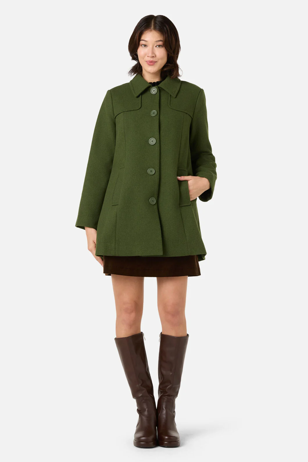 Jacqueline Wool Blend Coat - Image 5