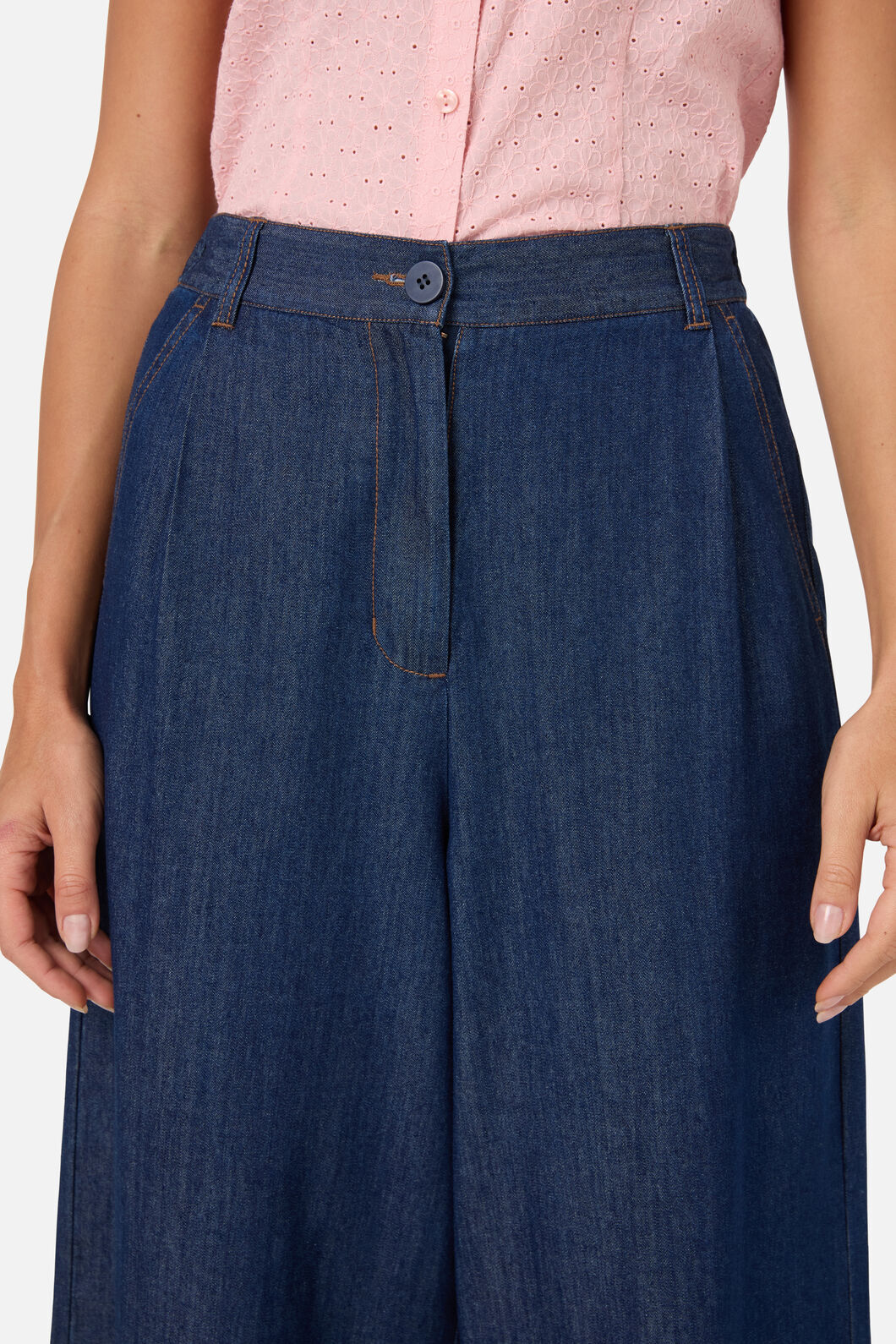 Joe Chambray Denim Culotte - Image 5