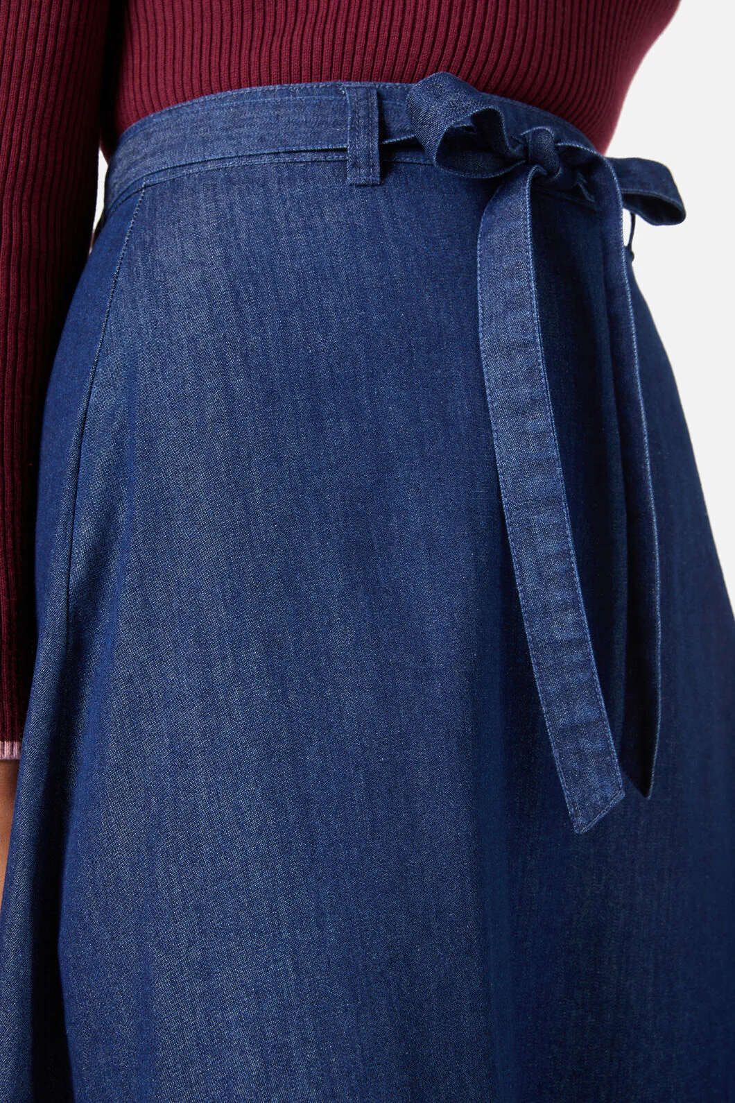 Kara Denim Midi Skirt - Image 8
