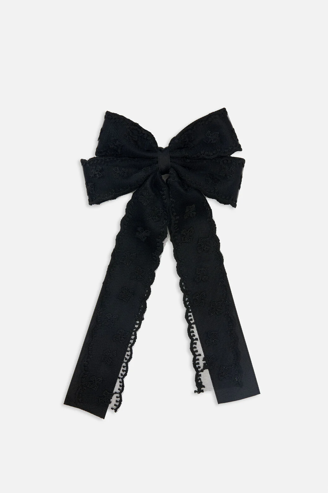 Lace Bow Barrette Hair Clip
