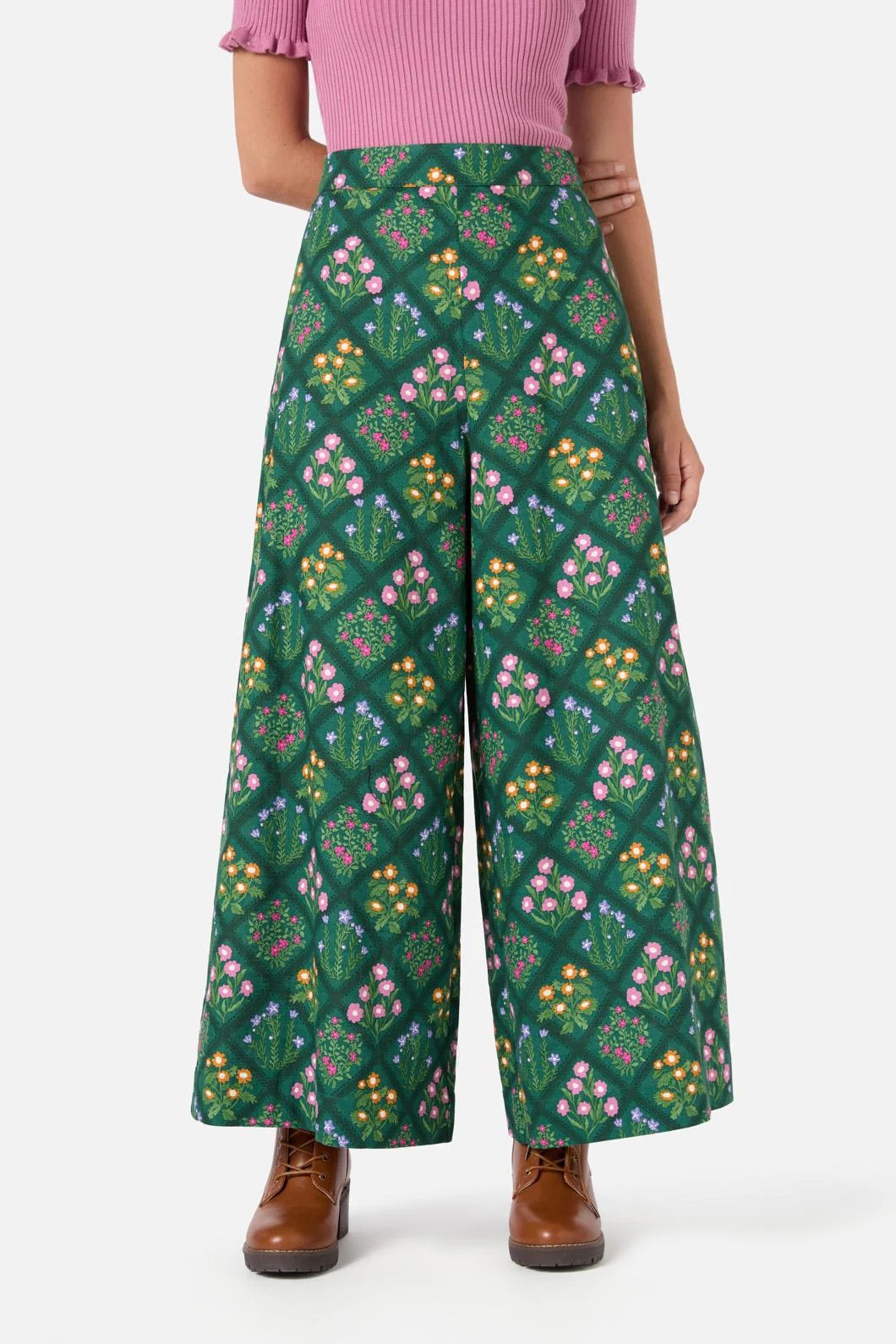 Lattice Floral Culotte - Image 4