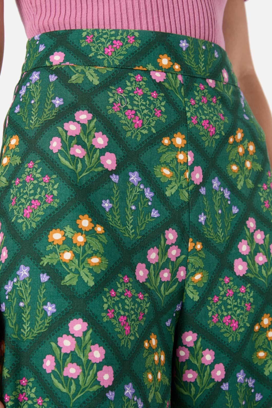 Lattice Floral Culotte - Image 6