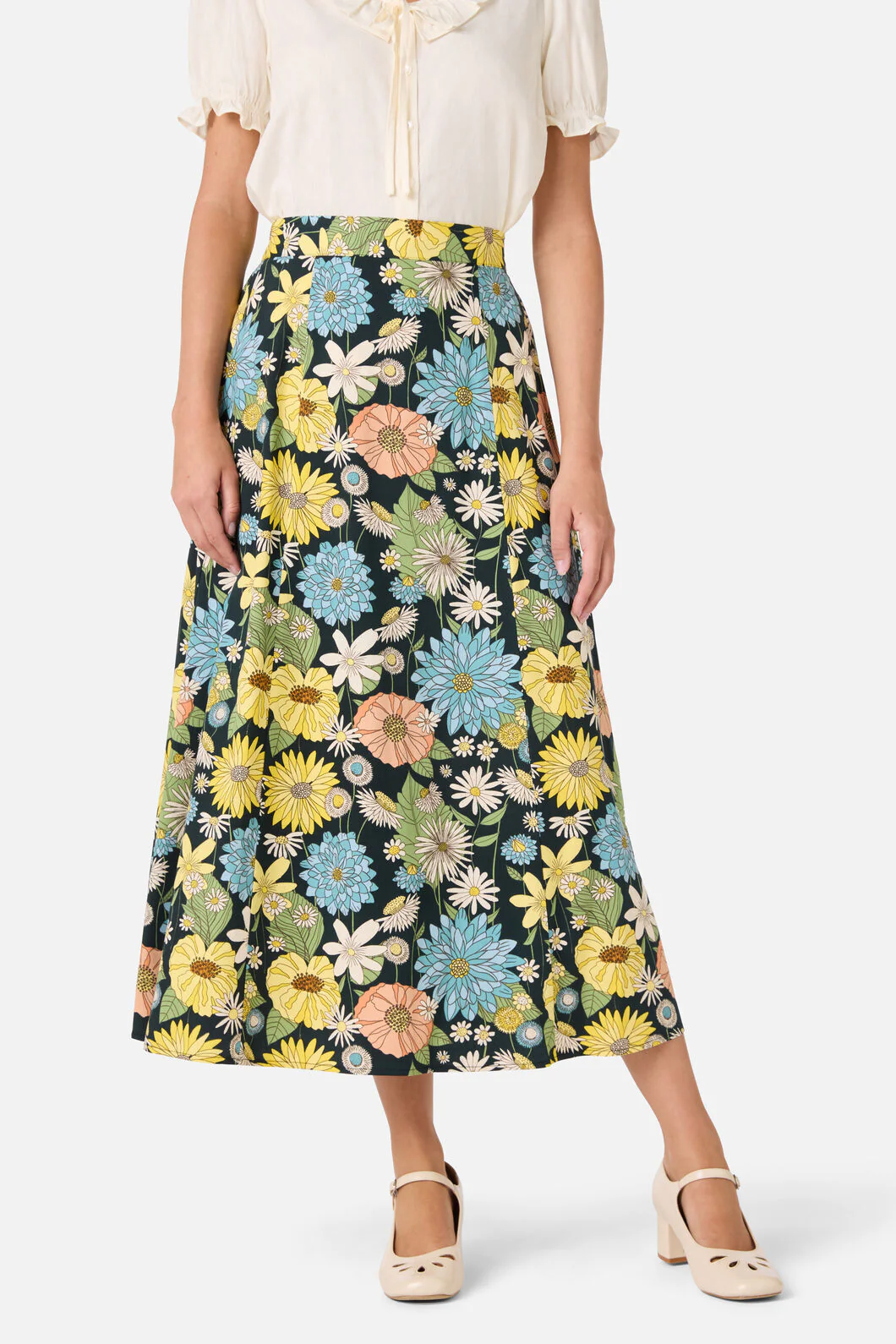 Leonie Floral Midi Skirt - Image 2