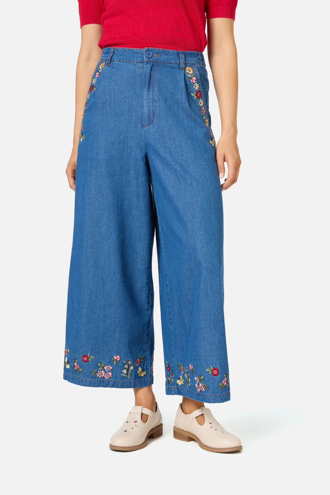 Libby Bee Denim Culotte - Image 2