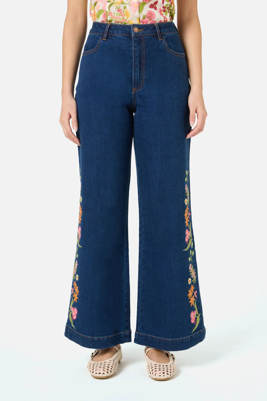 Liberty Native Emb Denim Jean - Image 2