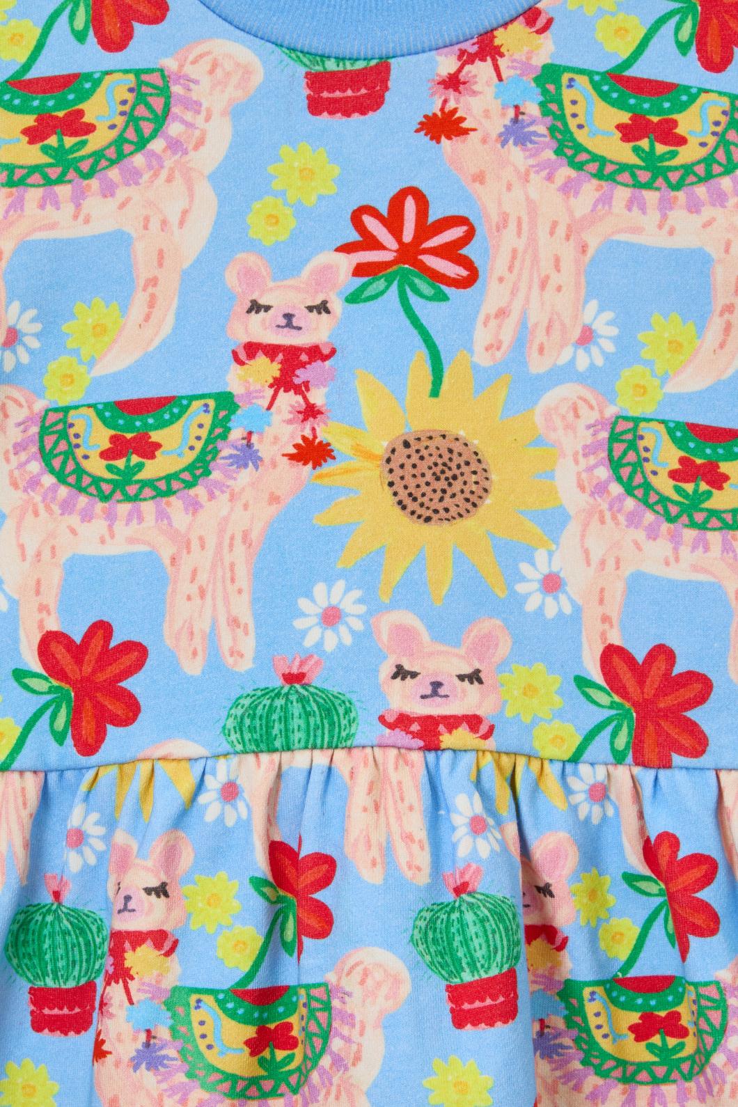 Llama Kids Dress - Image 4