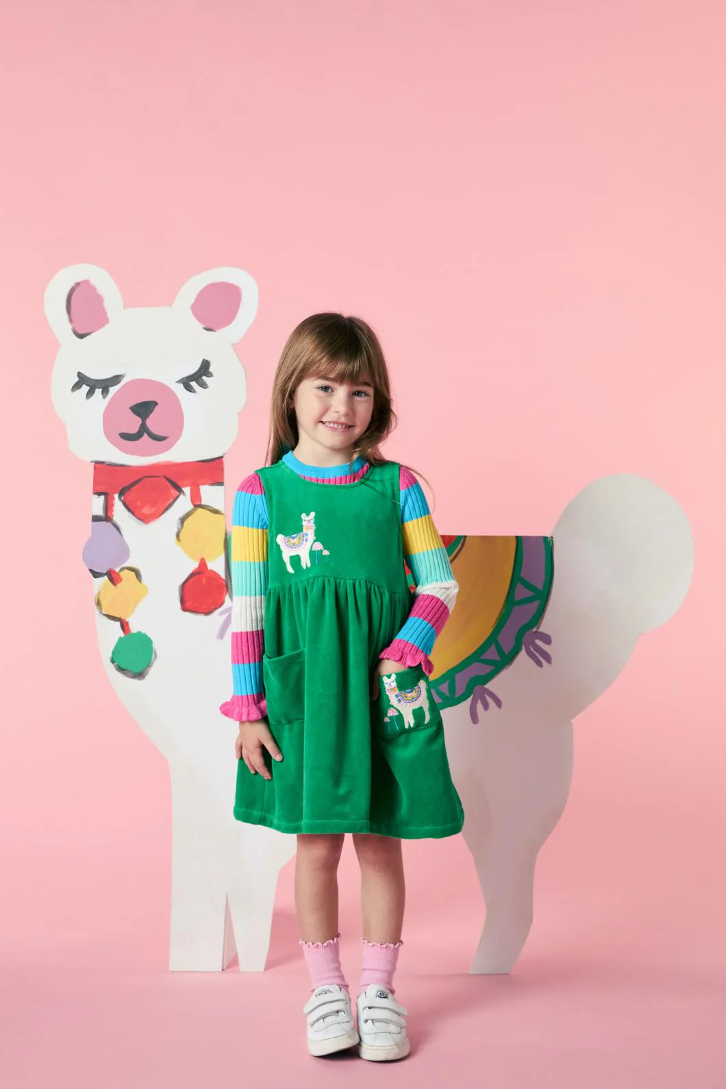 Llama Kids Velour Tunic - Image 3