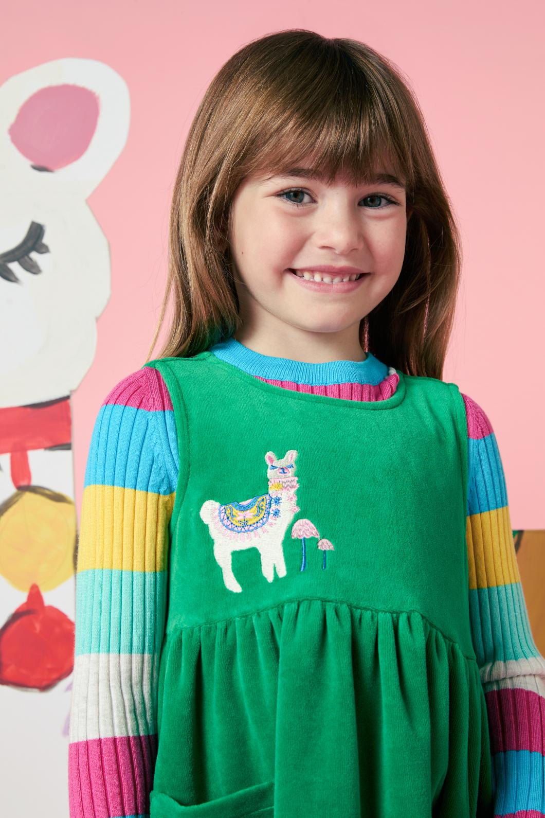 Llama Kids Velour Tunic - Image 4