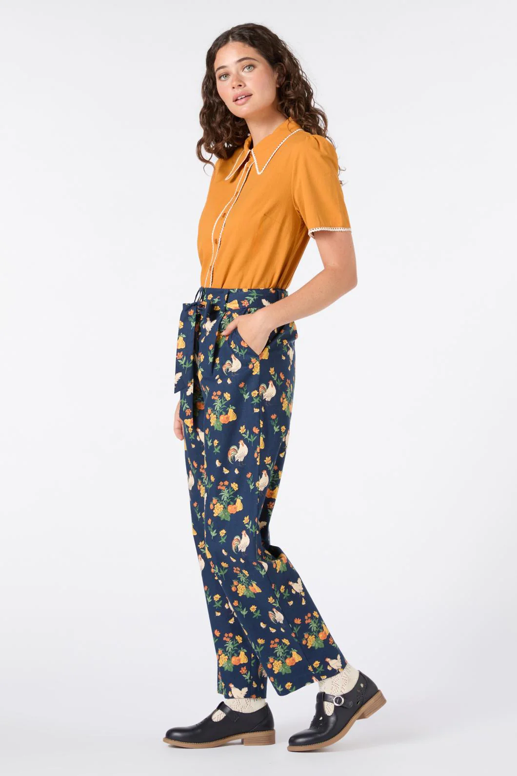 Lou Short Sleeve Retro Blouse - Image 5