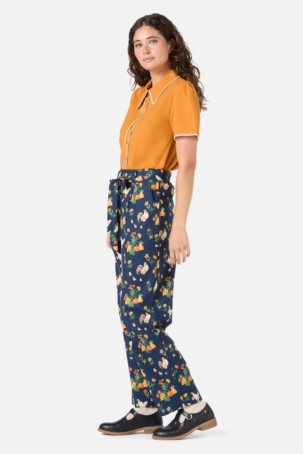 Lou Short Sleeve Retro Blouse - Image 8