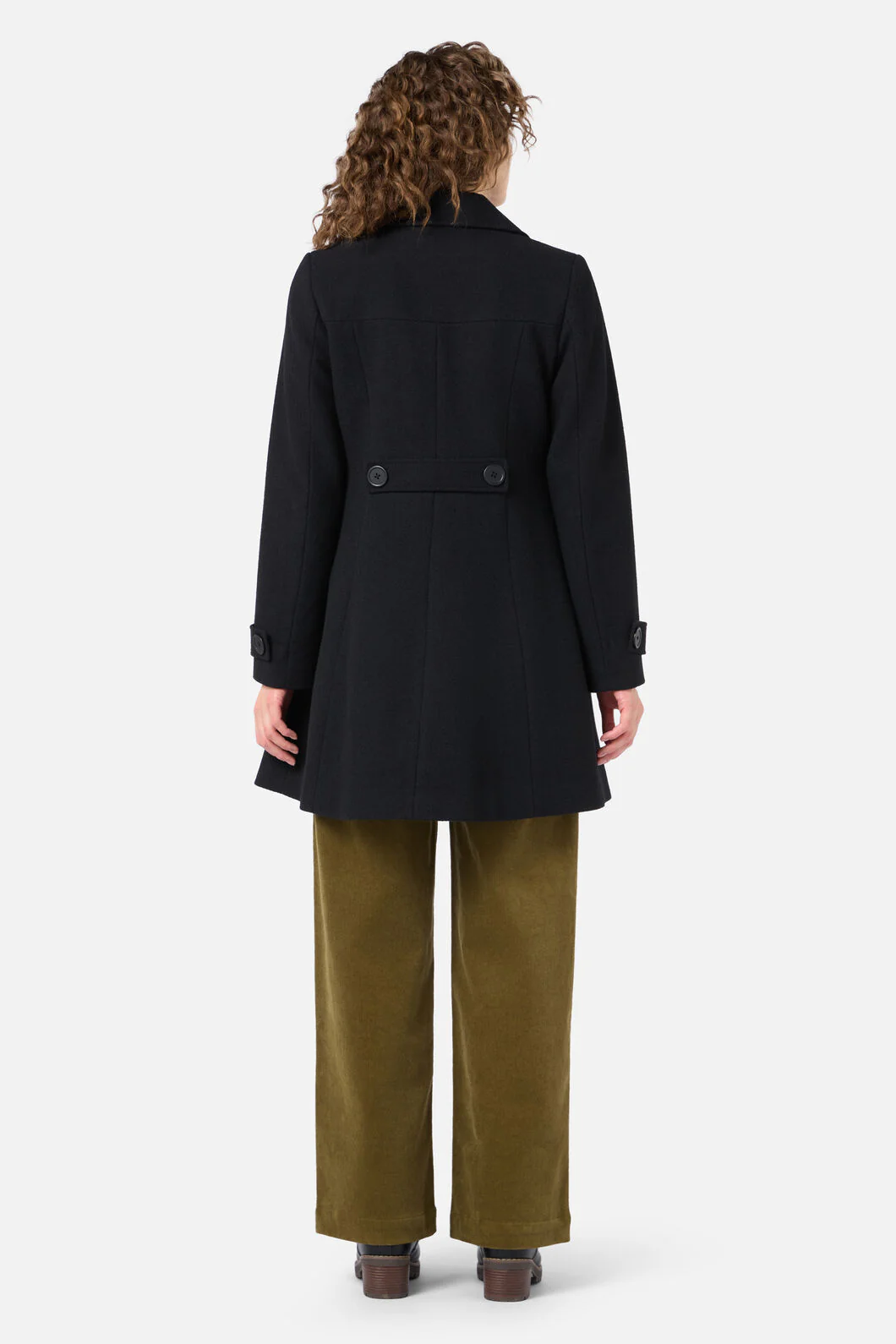 Mabel A-Line Wool Blend Coat - Image 5