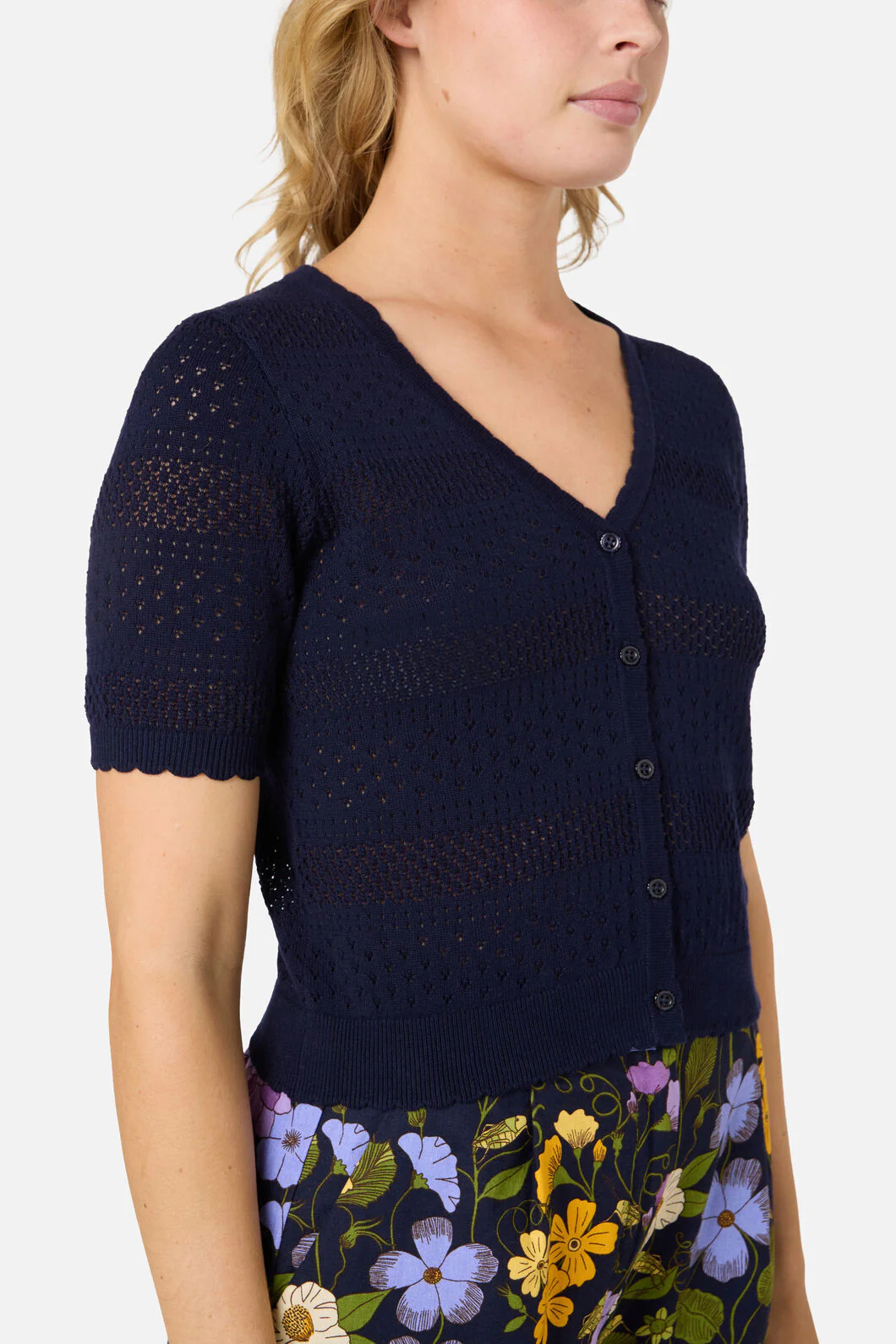 Mae Short Sleeve Cardigan - Image 6