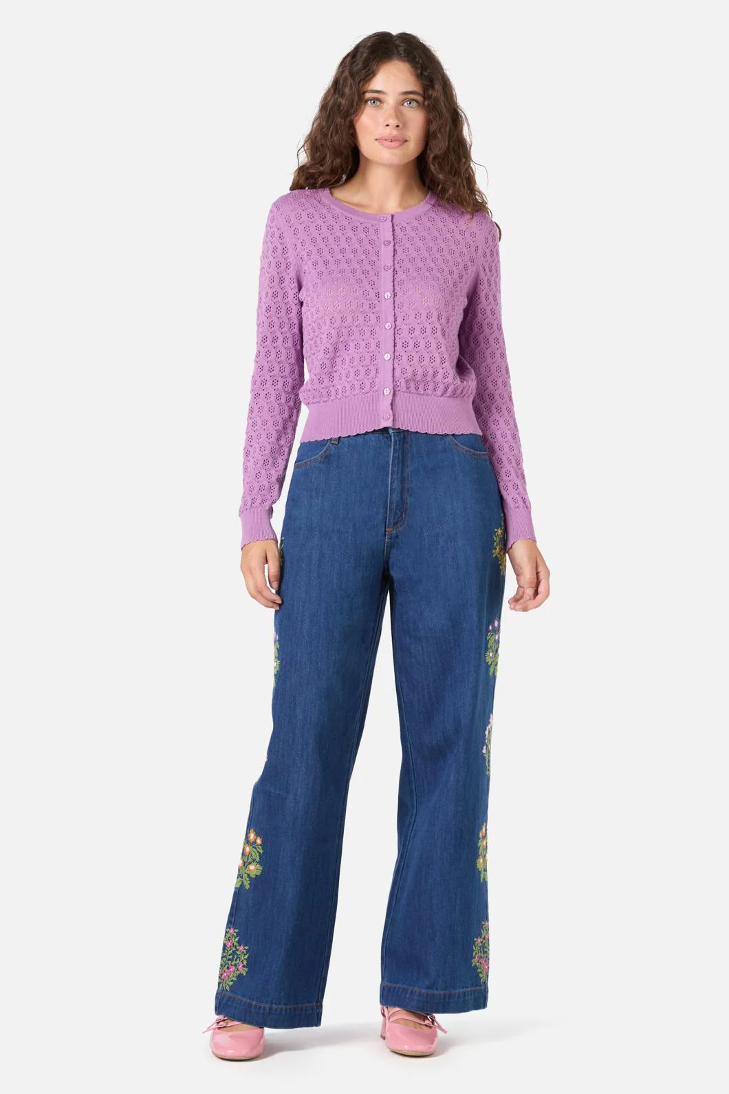 Mara Pointelle Cardigan