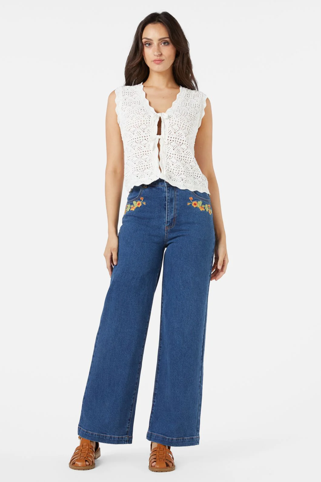 Margie Tie Front Top - Image 7