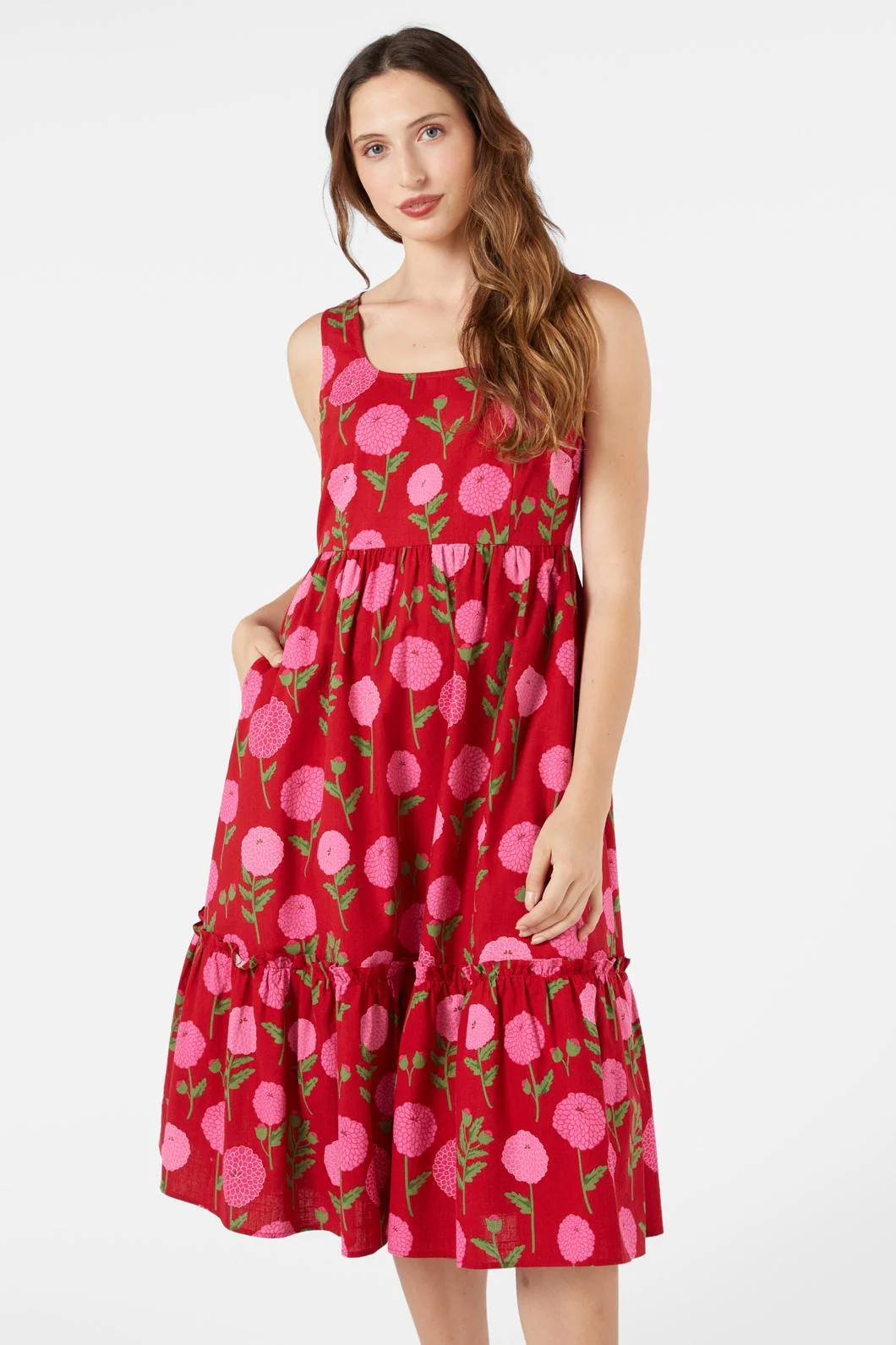 Marie Fleur Midi Dress - Image 3