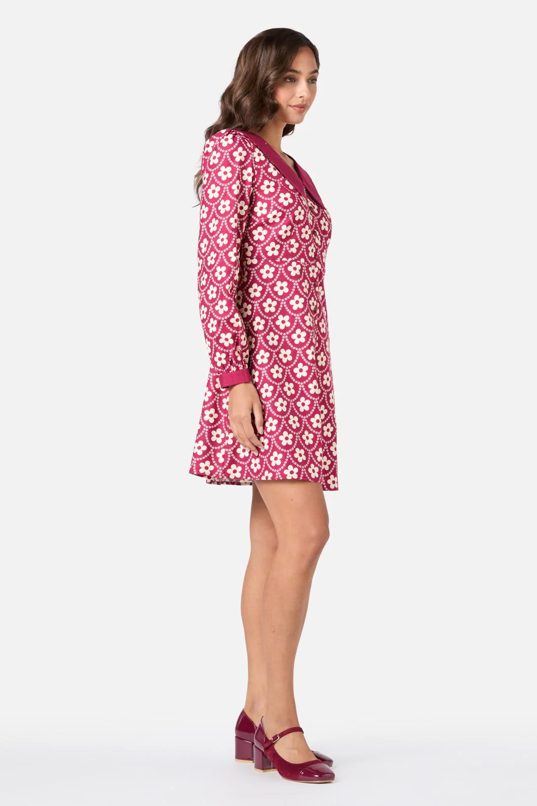 Megan Cute Collar Mini Dress - Image 3