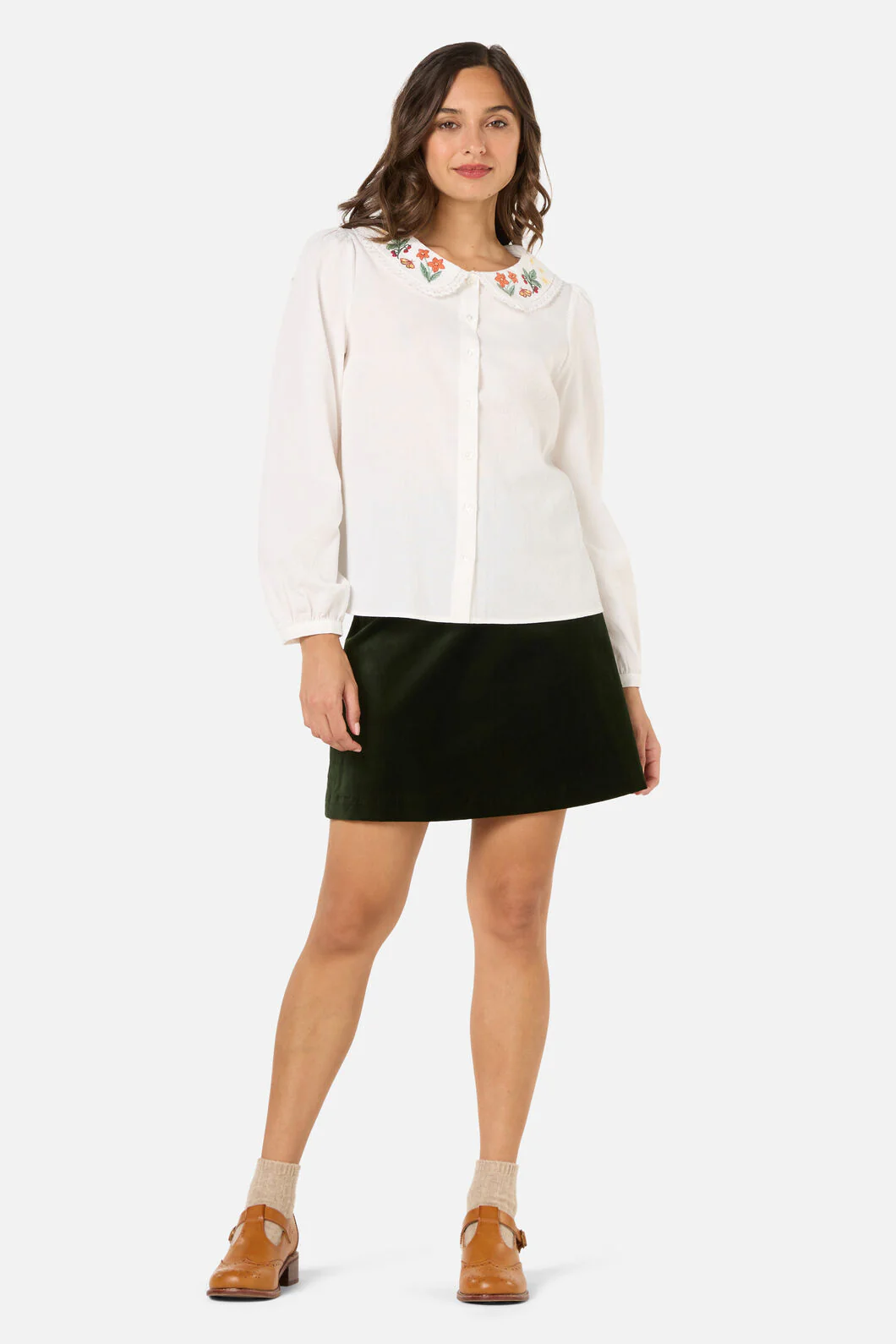 Midnight Garden Embroidered Blouse - Image 2