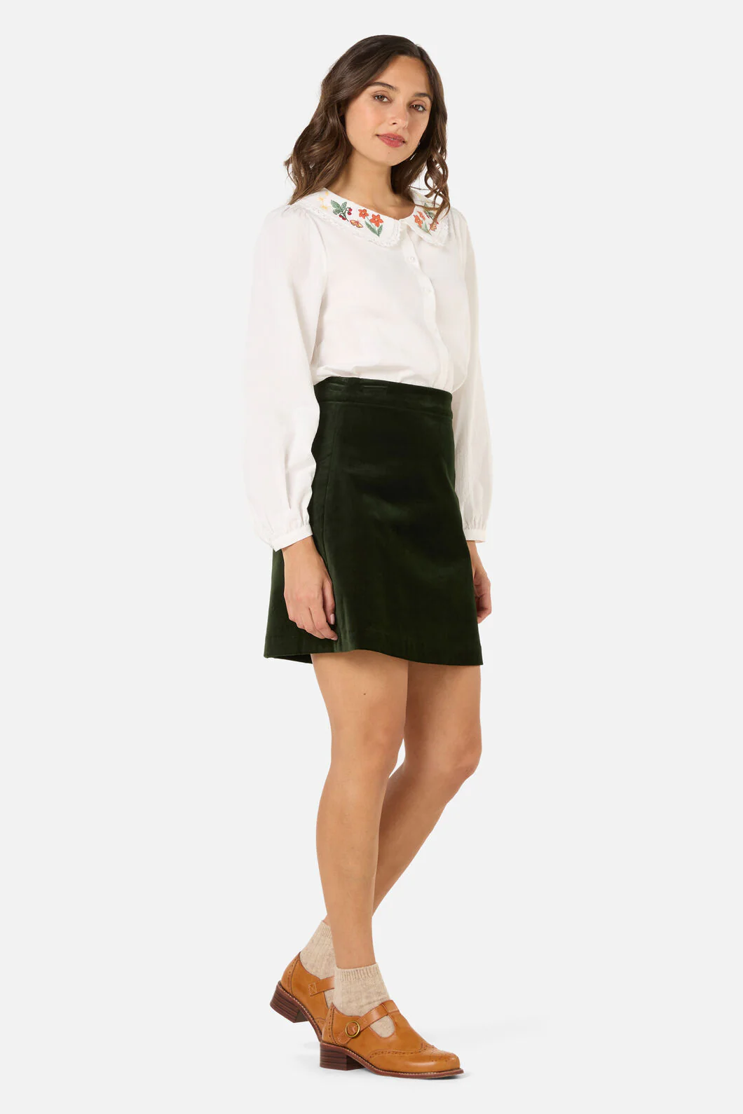 Midnight Garden Embroidered Blouse - Image 4