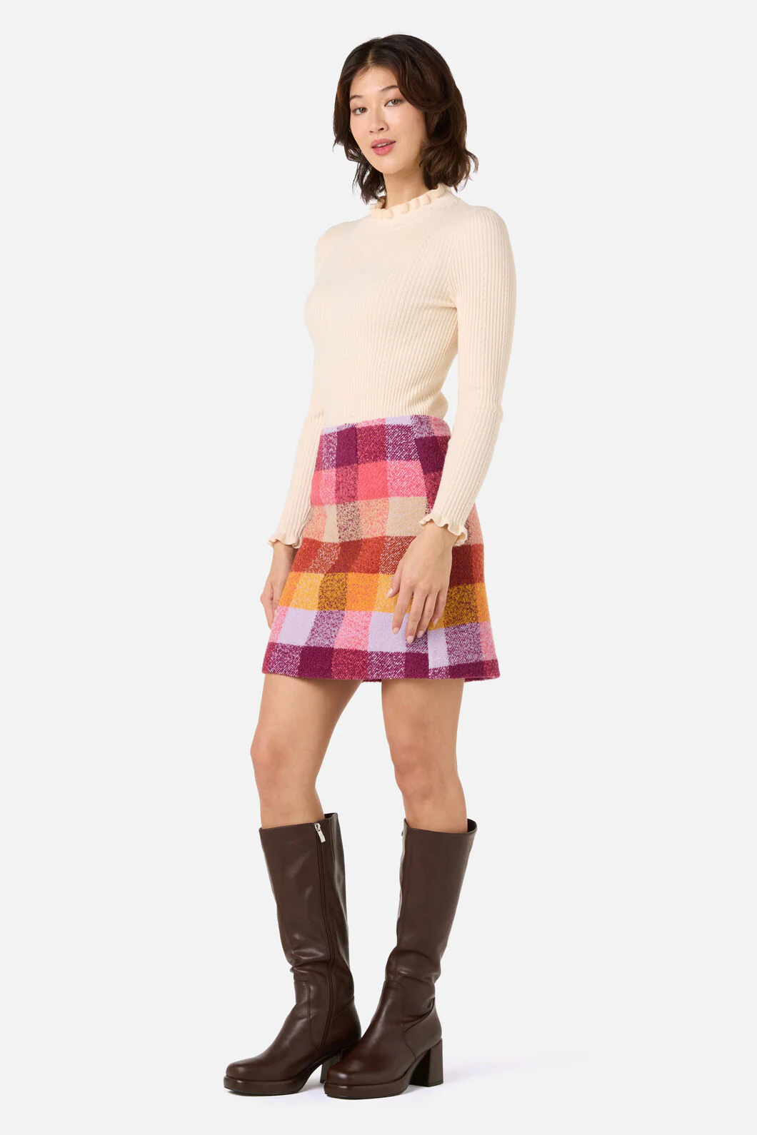 Molly Check Skirt - Image 4