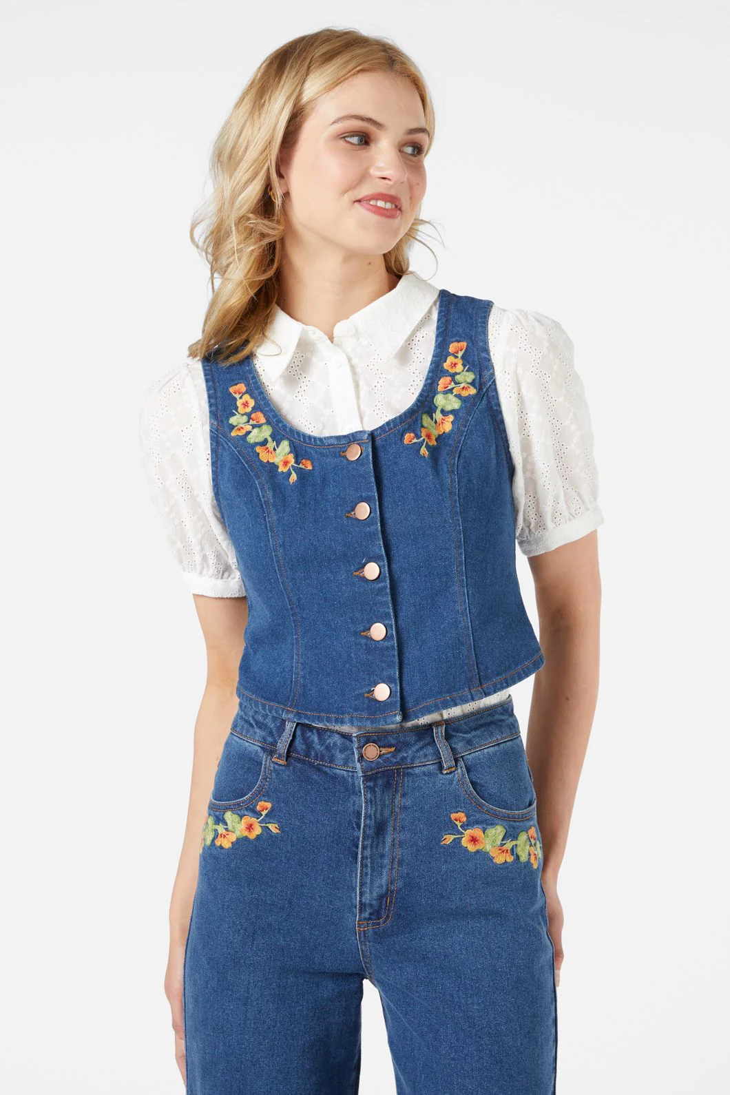 Nasturtium Emb Vest