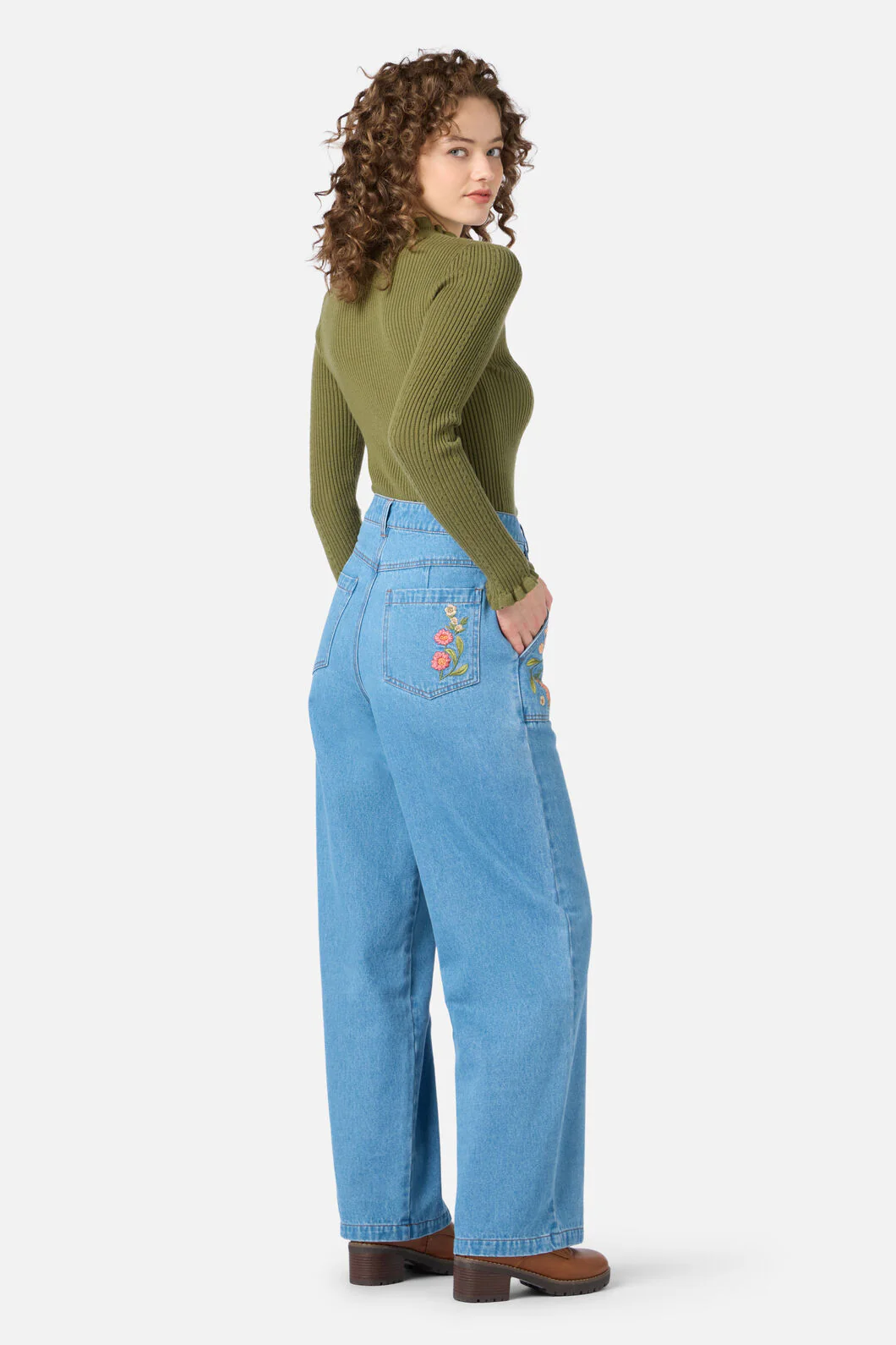 Native Embroidered Jean - Image 4