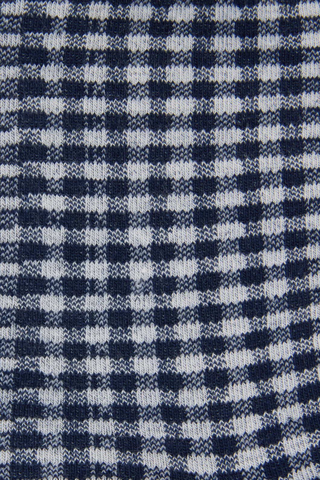 Navy Check Ankle Sock - Image 2