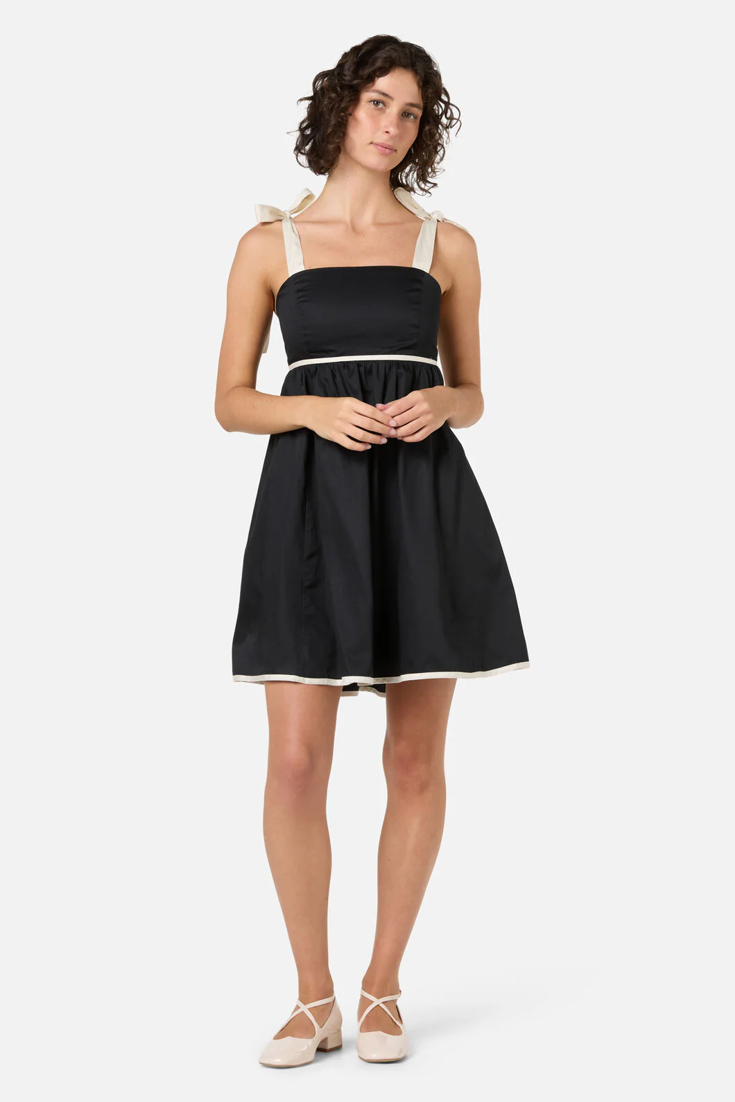 Olivia Contrast Mini Dress - Image 2