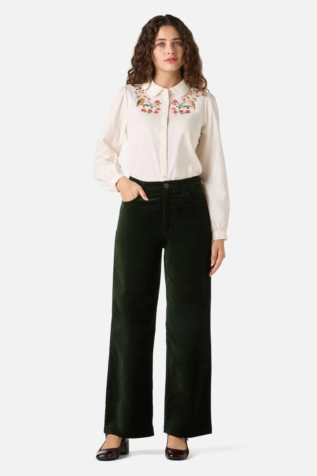 Owl Embroidered Blouse - Image 5