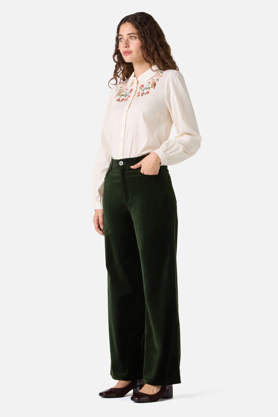 Owl Embroidered Blouse - Image 6