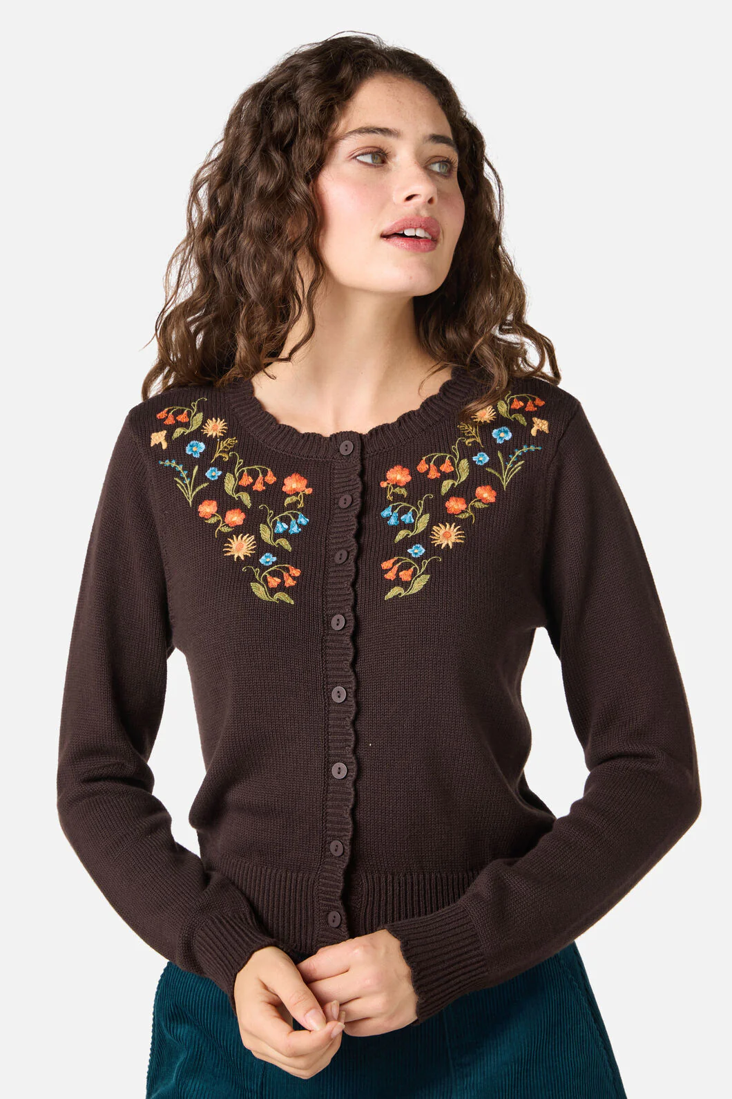 Forest Flora Embroidered Cardigan - Image 3