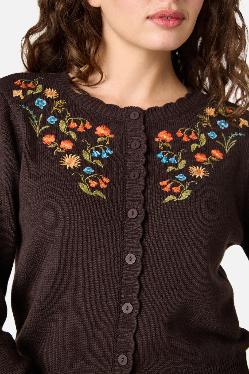 Forest Flora Embroidered Cardigan - Image 5