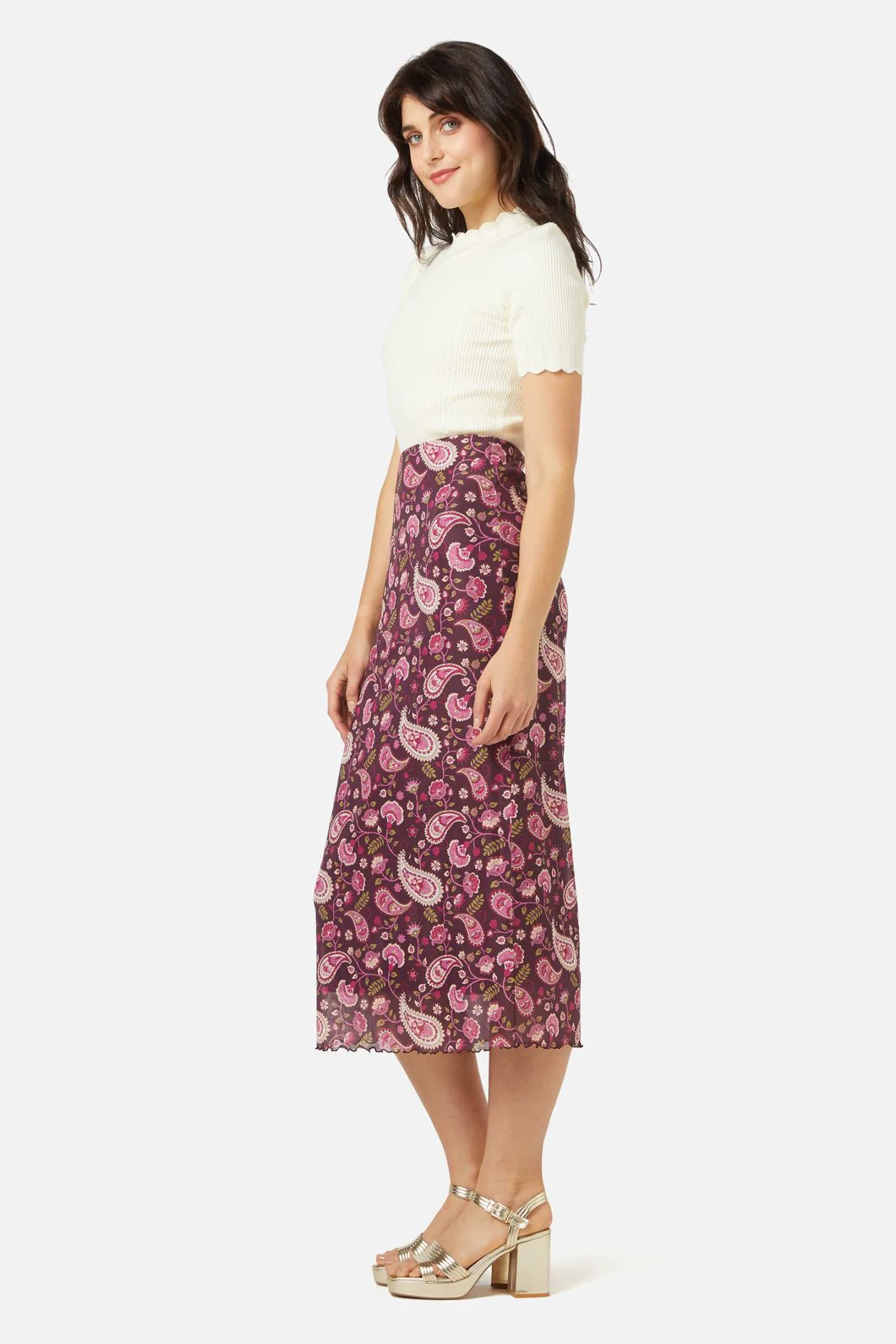 Paisley Mesh Skirt - Image 3