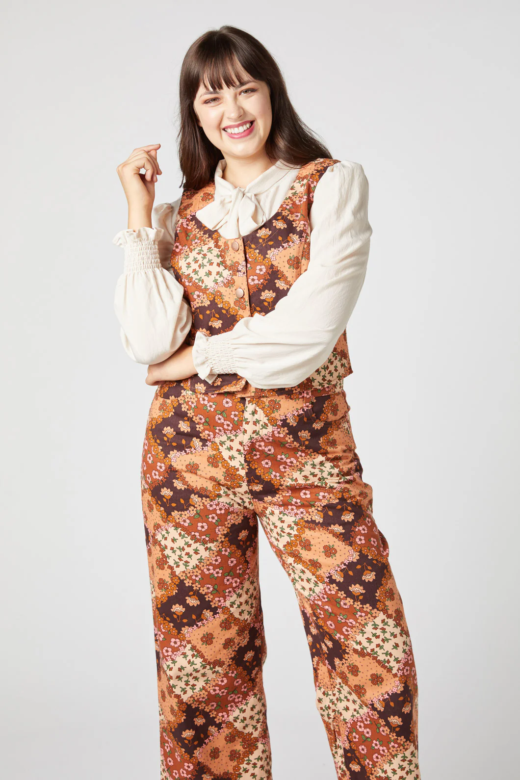 Patchwork Flower Vest - Image 7