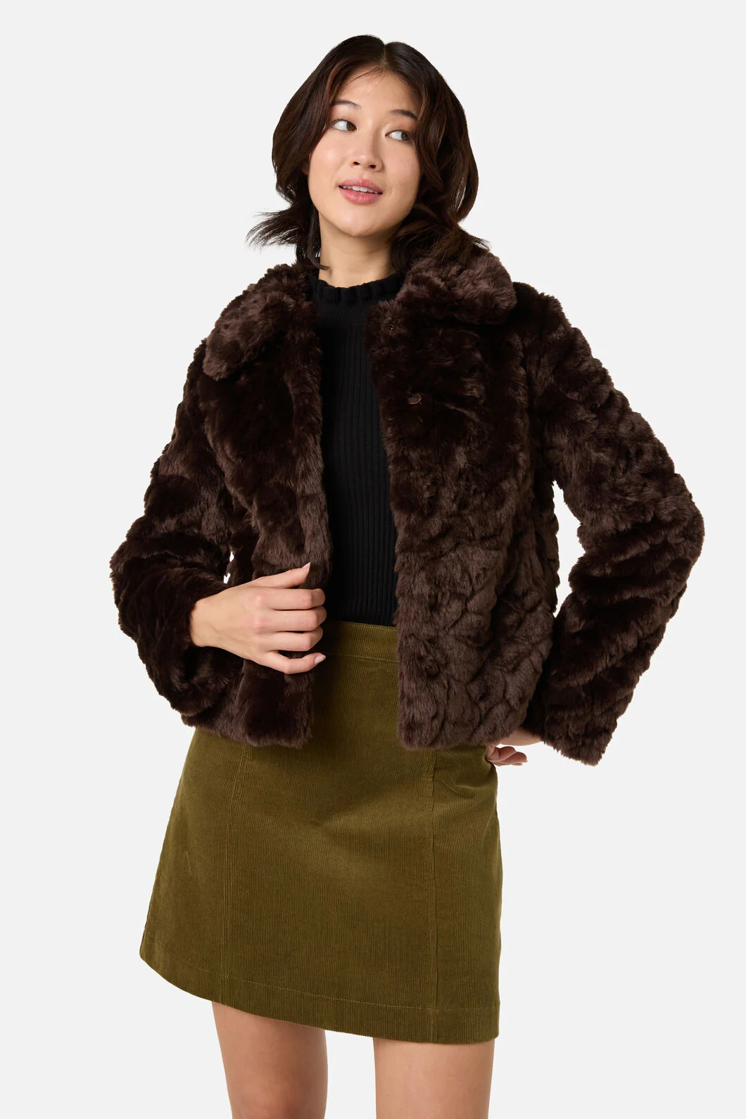 Penelope Faux Fur Jacket - Image 3
