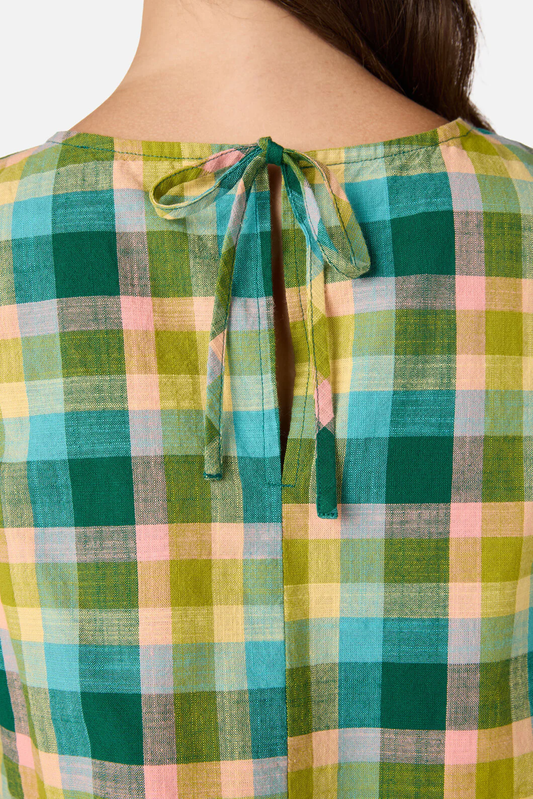 Piper Check Peplum Top - Image 6