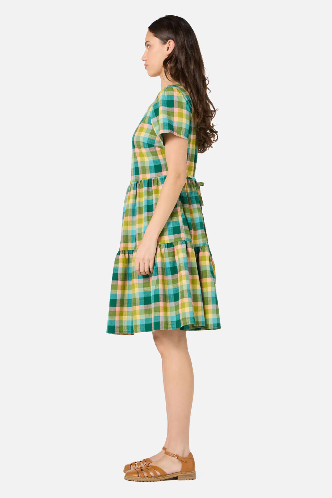 Piper Check Smock Dress - Image 3