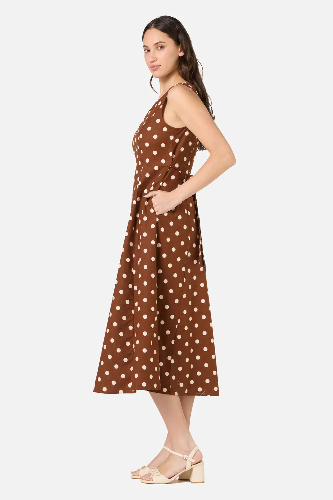 Polka Dot Midi Dress - Image 6