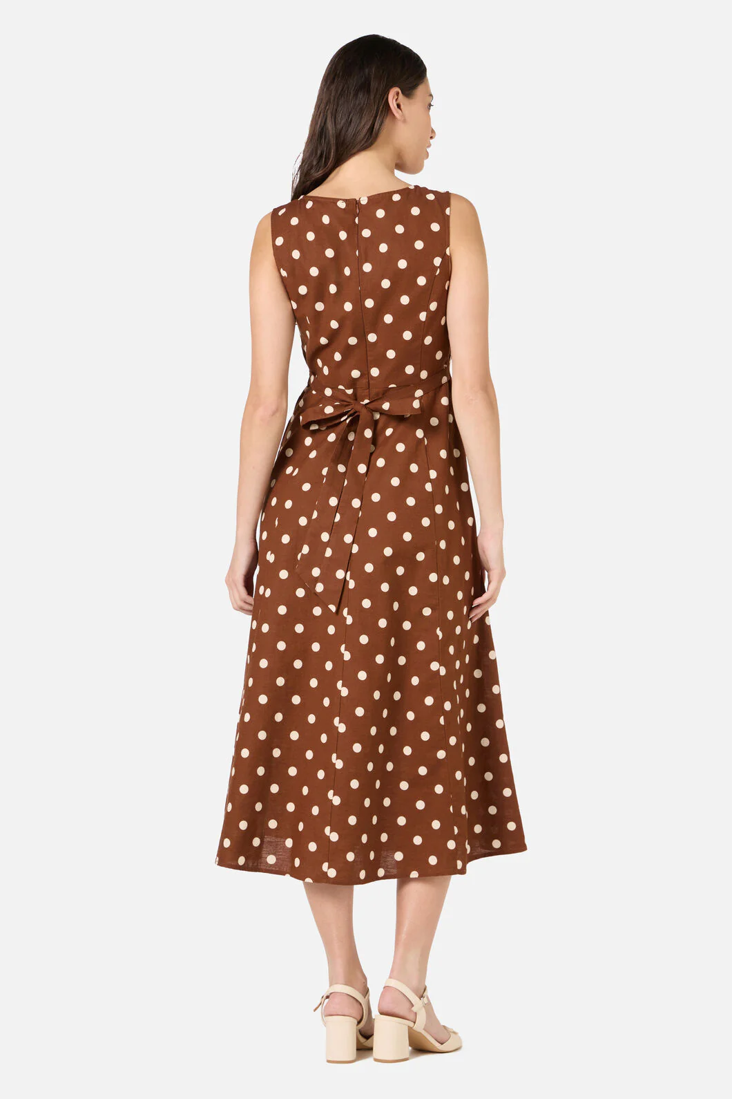 Polka Dot Midi Dress - Image 7