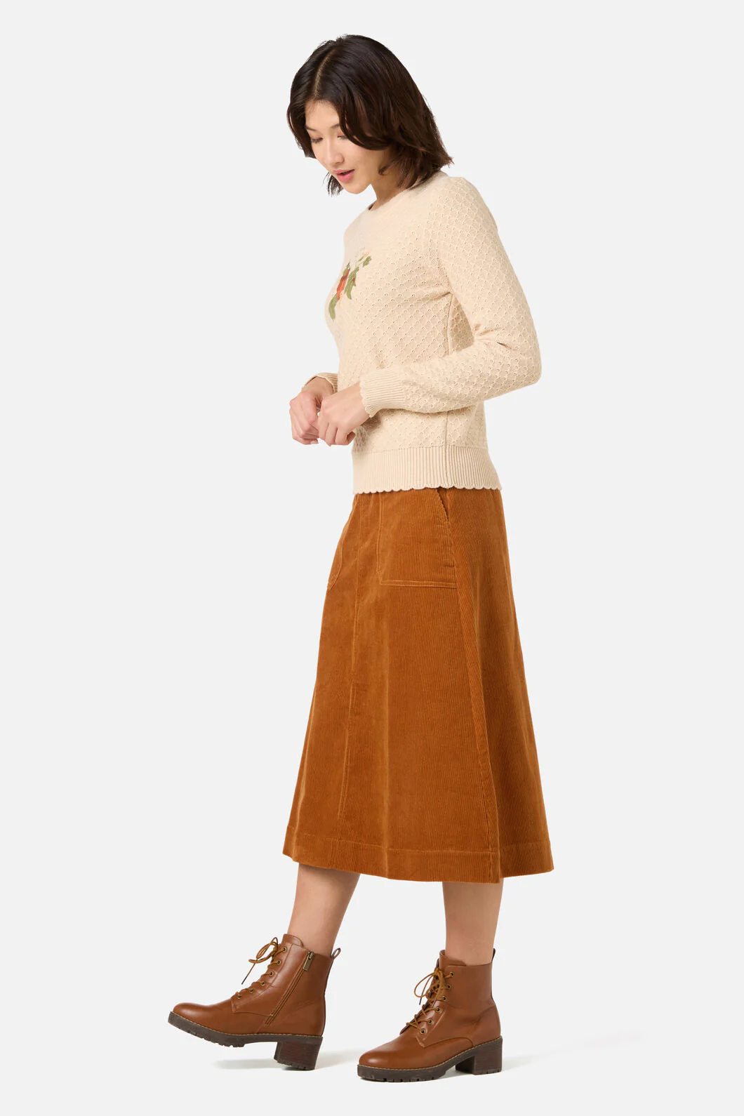 Pumpkin Embroidered Jumper - Image 4