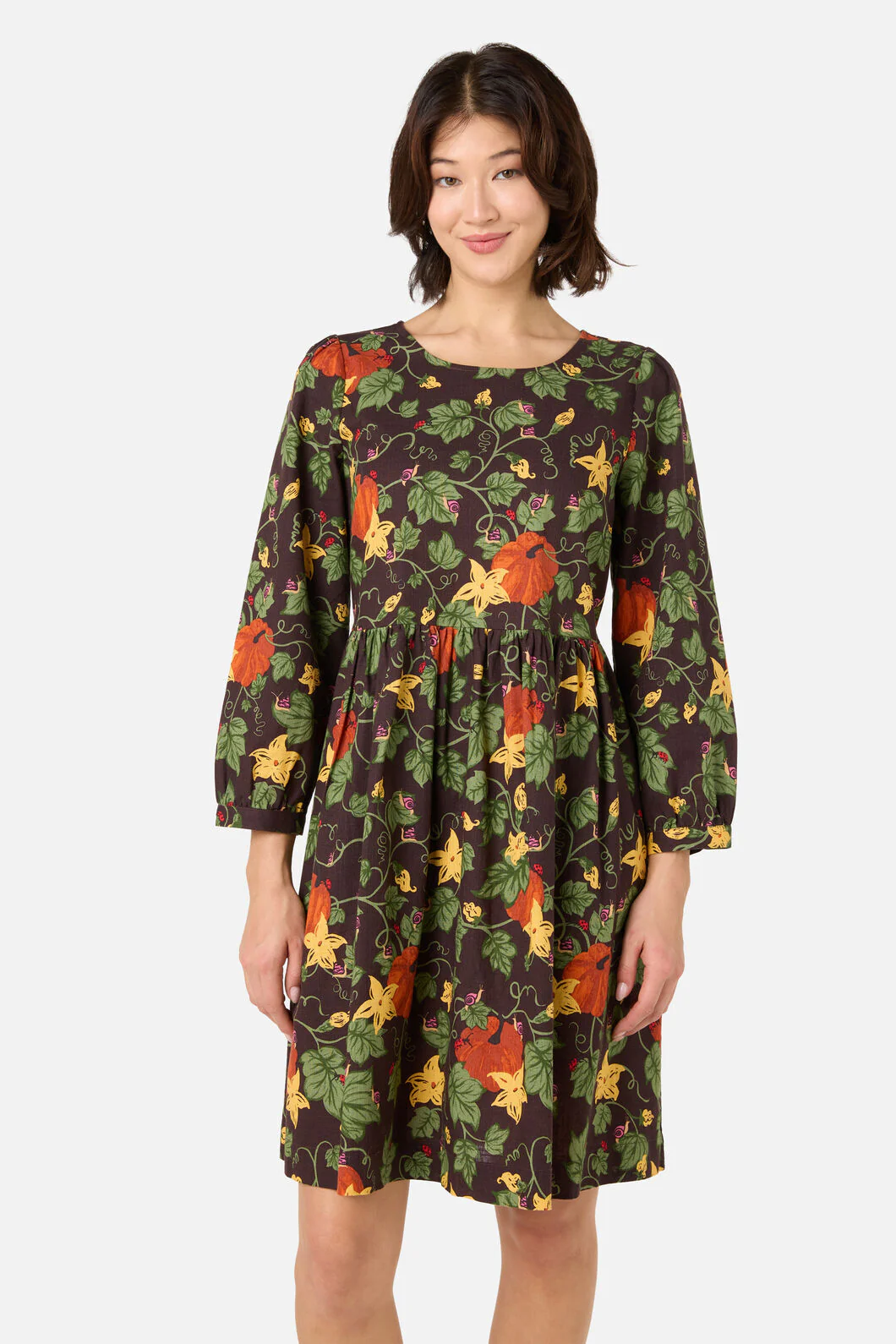 Pumpkin Long Sleeve Dress - Image 3