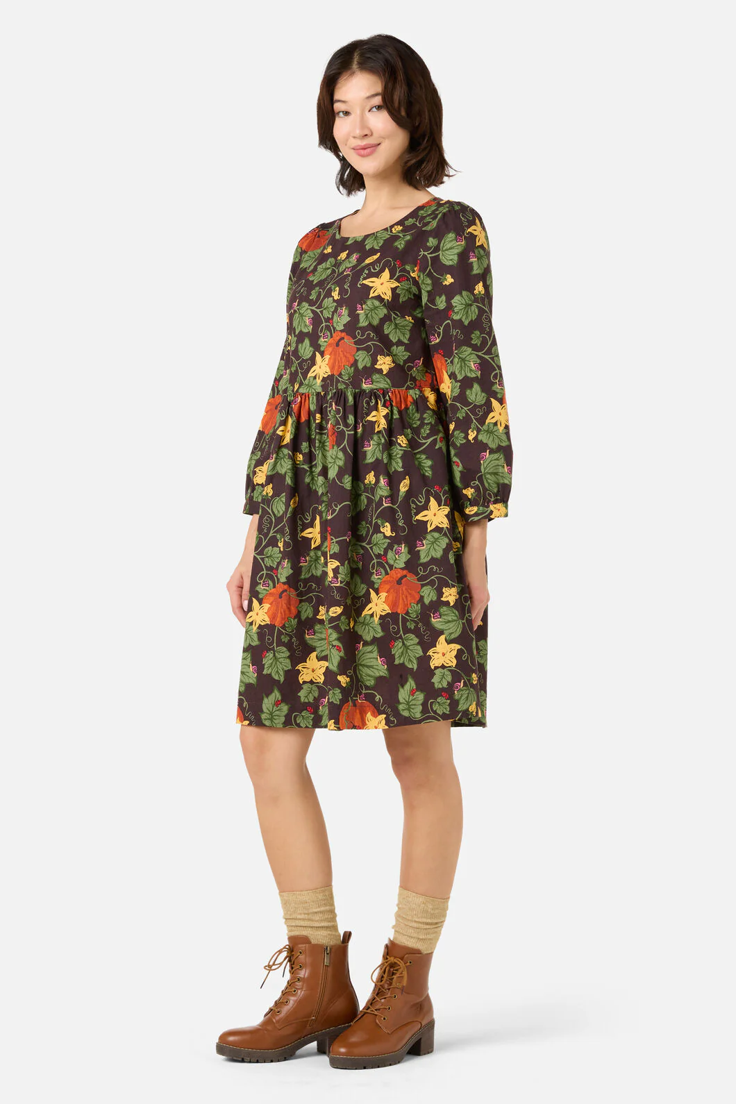 Pumpkin Long Sleeve Dress - Image 5