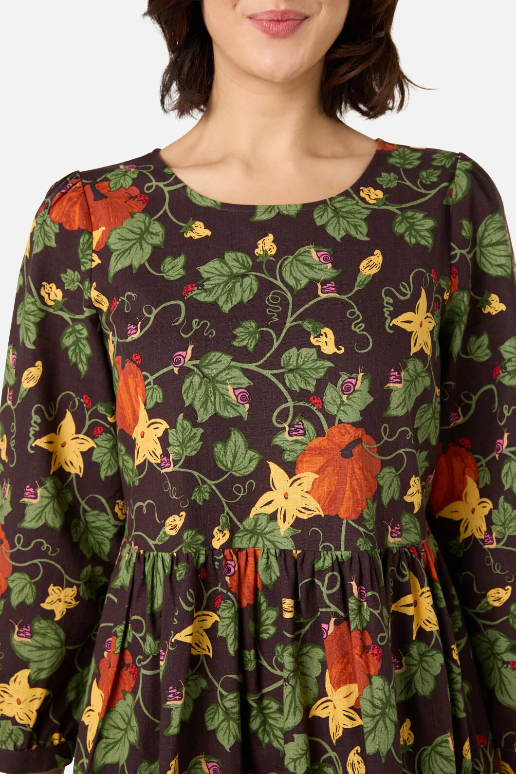 Pumpkin Long Sleeve Dress - Image 7