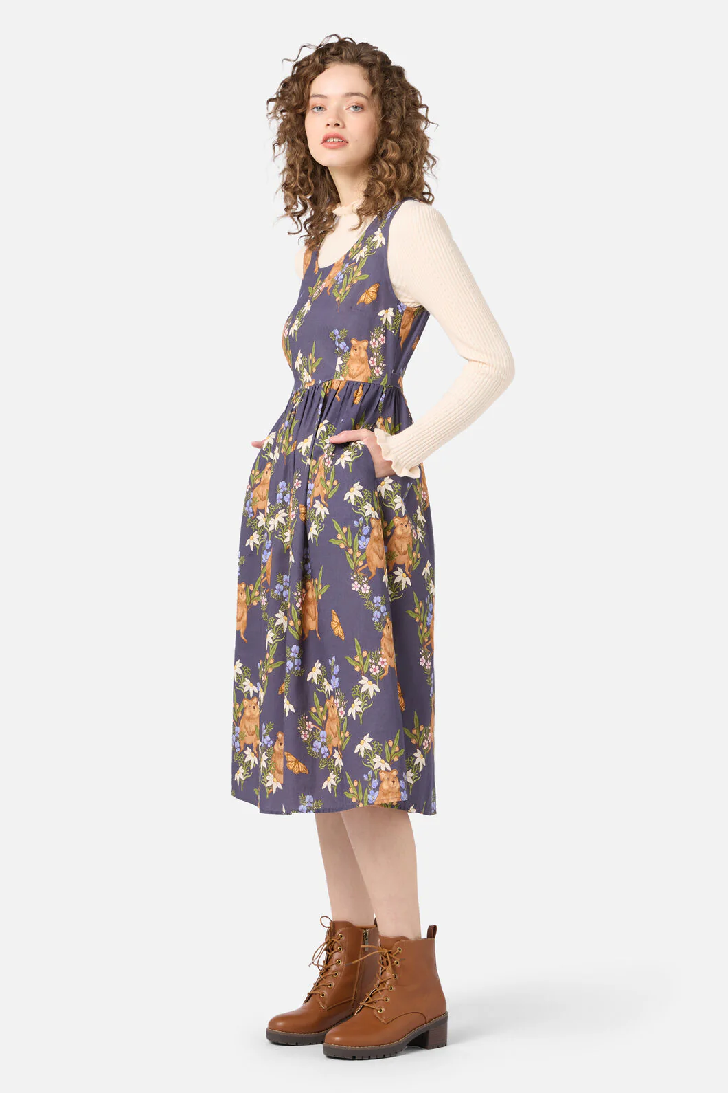 Quokka & Flora Midi Dress - Image 3