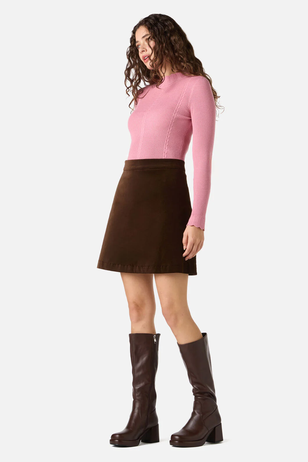 Rachel Velvet Skirt - Image 3