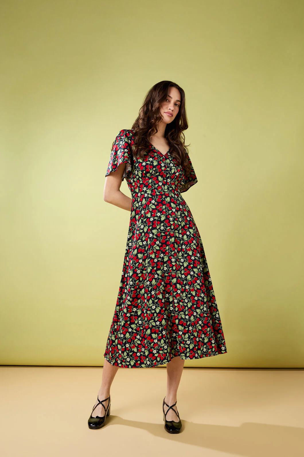 Raspberry Midi Dress - Image 2