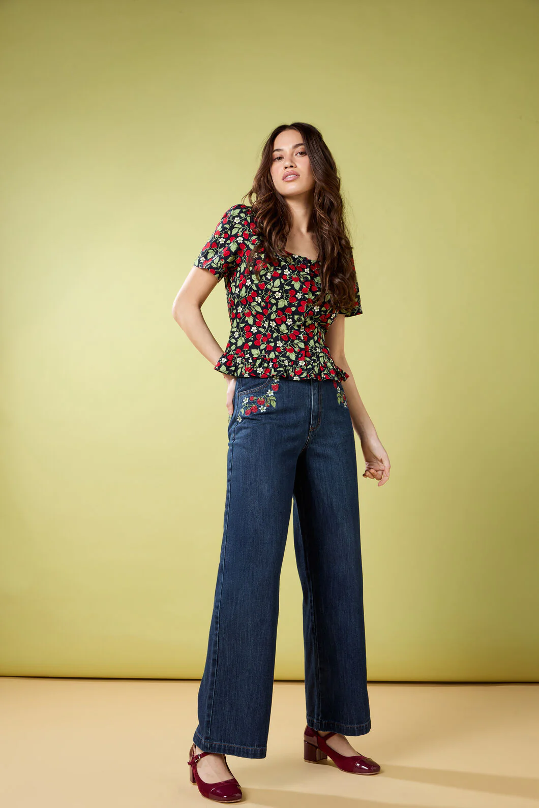 Raspberry Short Sleeve Top - Image 4