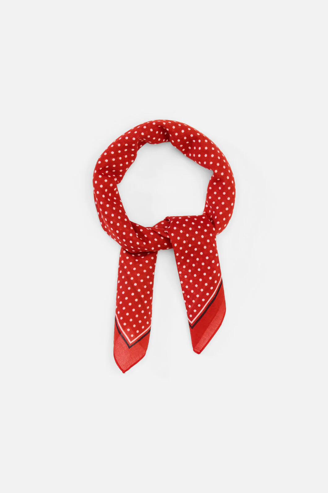 Red Polka Dot Scarf