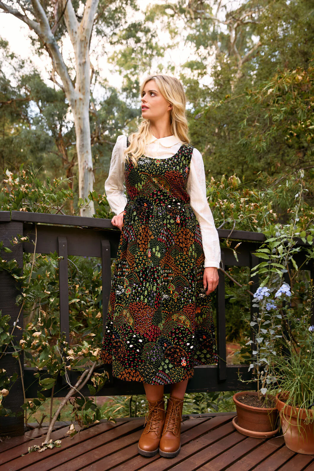 Rolling Hills Cord Midi Dress - Image 2