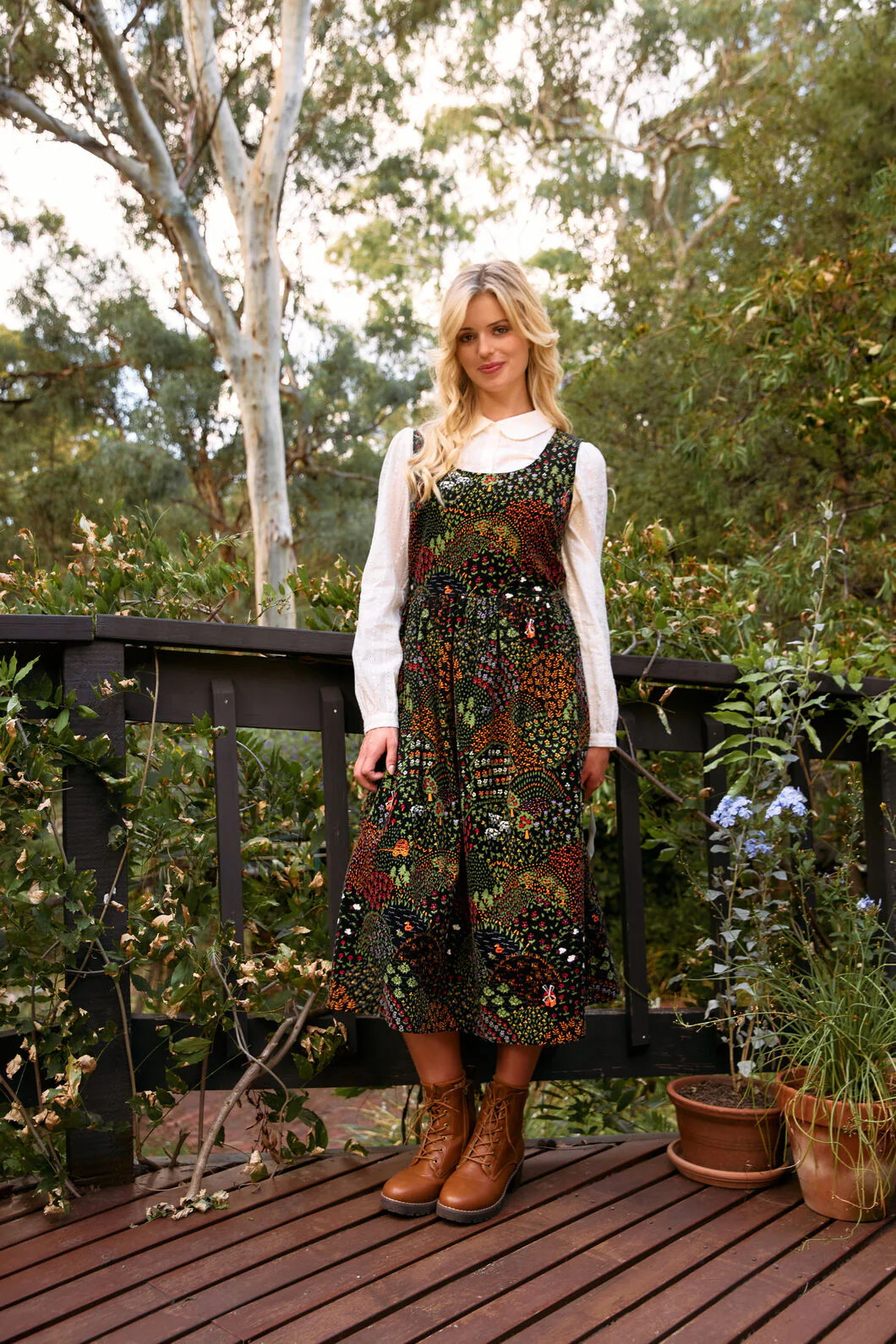 Rolling Hills Cord Midi Dress - Image 4