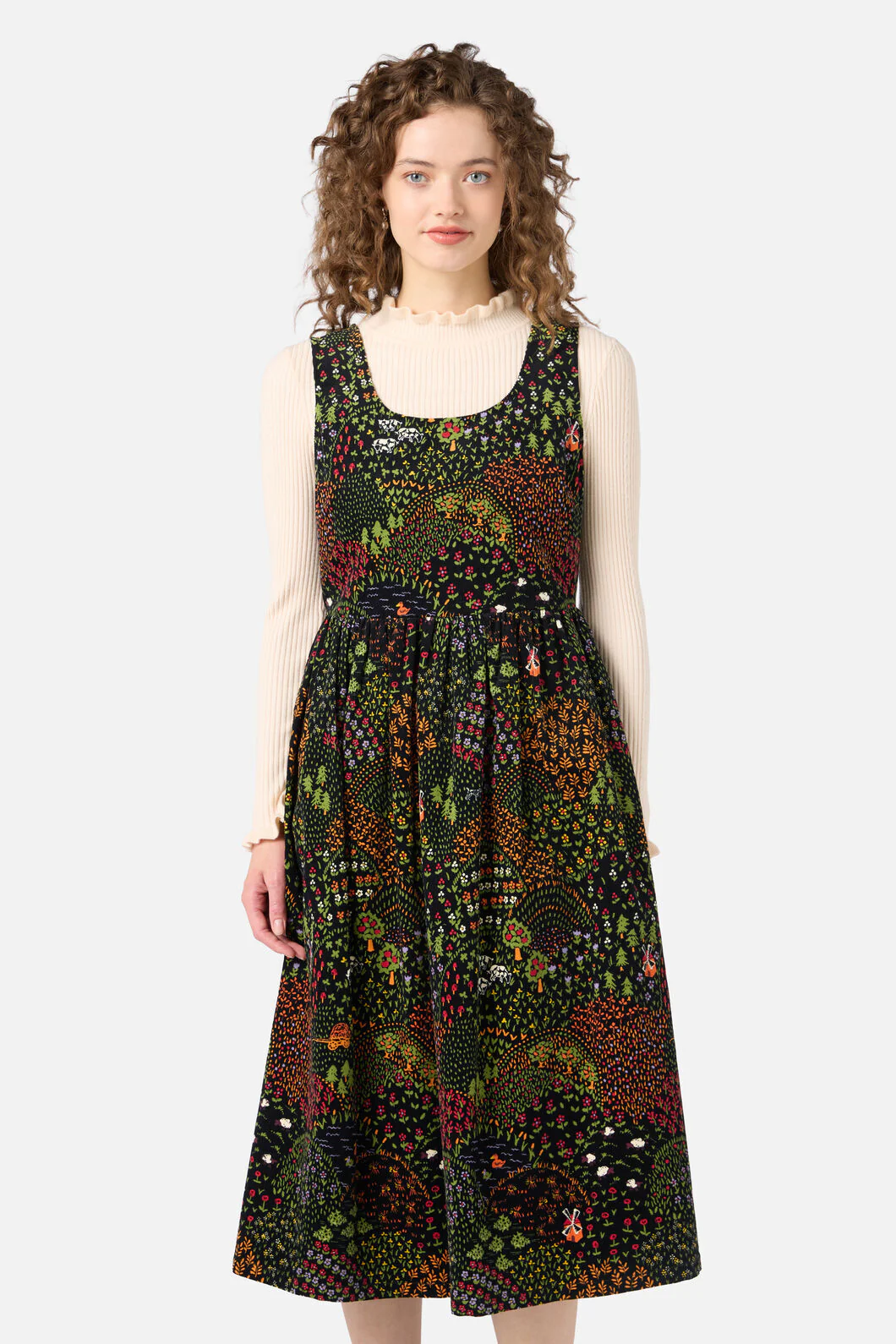 Rolling Hills Cord Midi Dress - Image 7